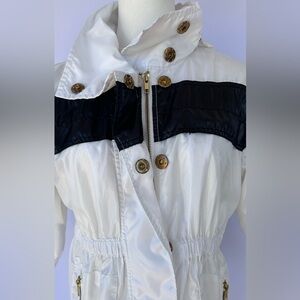 Millard‎ Fillmore by Anthropologie Anorak Jacket Hidden Hood Gold Hardware Small
